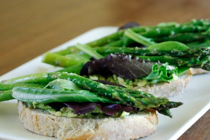 Avocado Asparagus Tartine