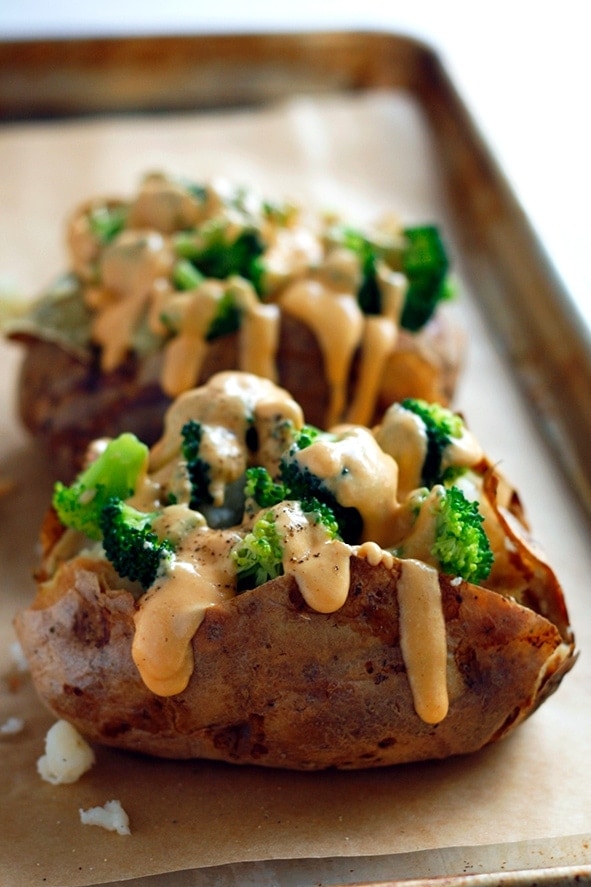 loaded baked potatoes