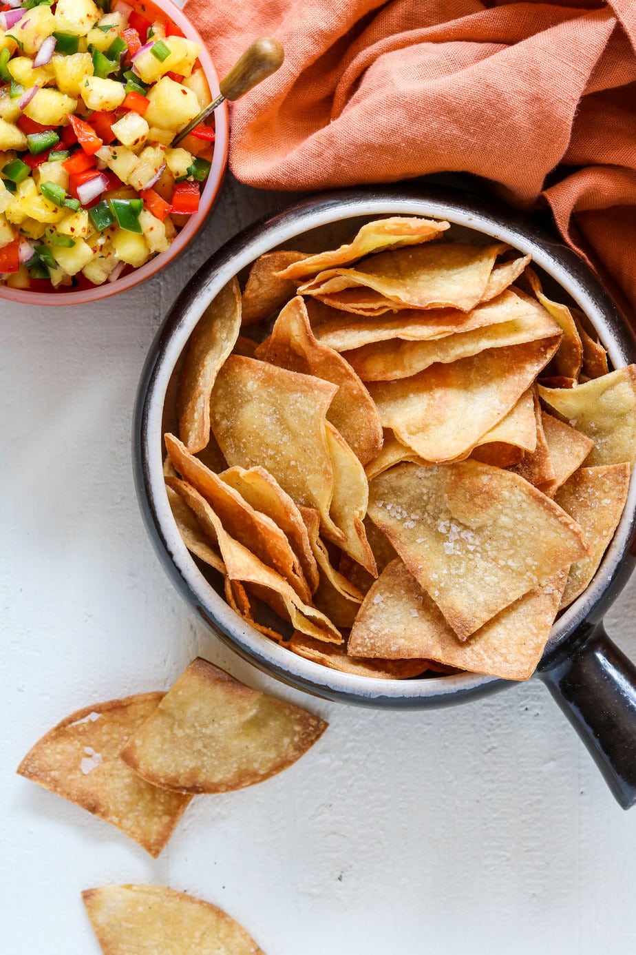 homemade baked tortilla chips