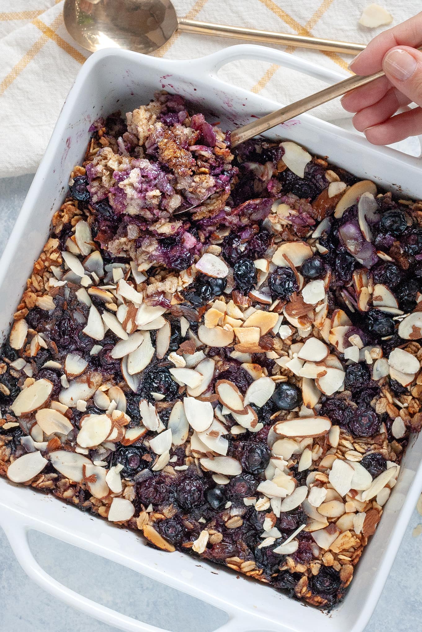 blueberry pie baked oats