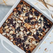 blueberry pie baked oats