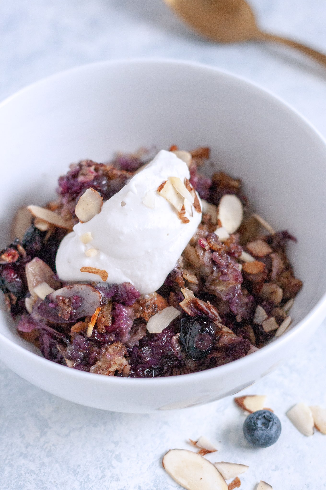 blueberry pie baked oats