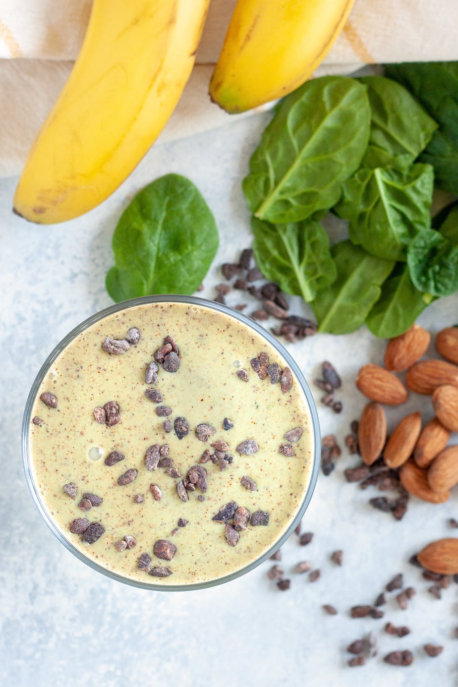 Cacao Almond Spinach Smoothie 