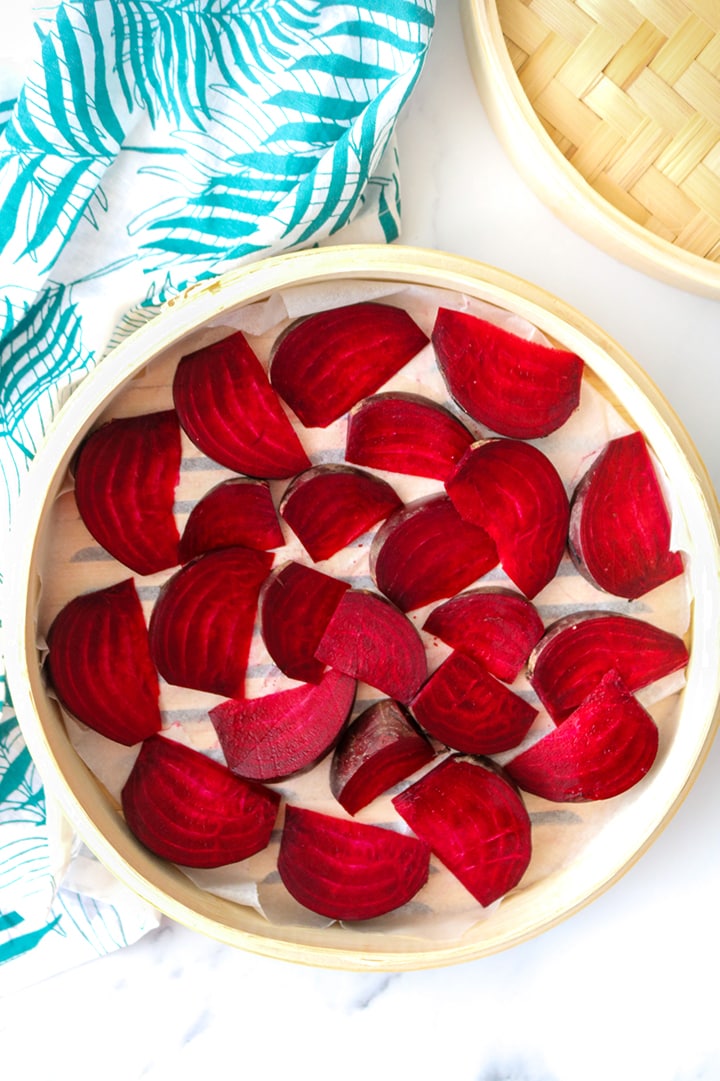 creamy beet linguine