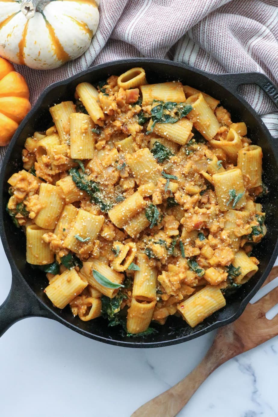 creamy pumpkin pasta