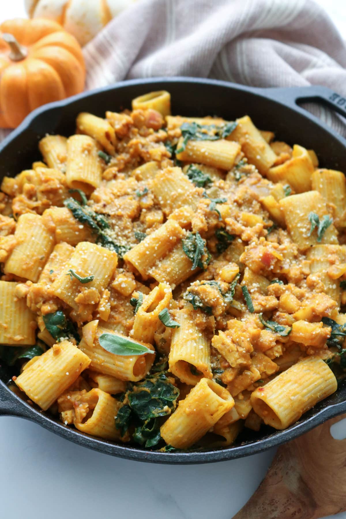 creamy pumpkin pasta