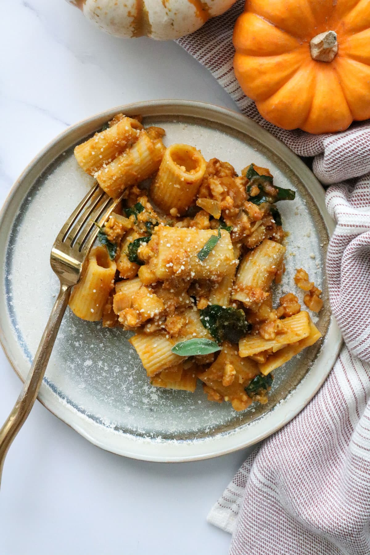 creamy pumpkin pasta