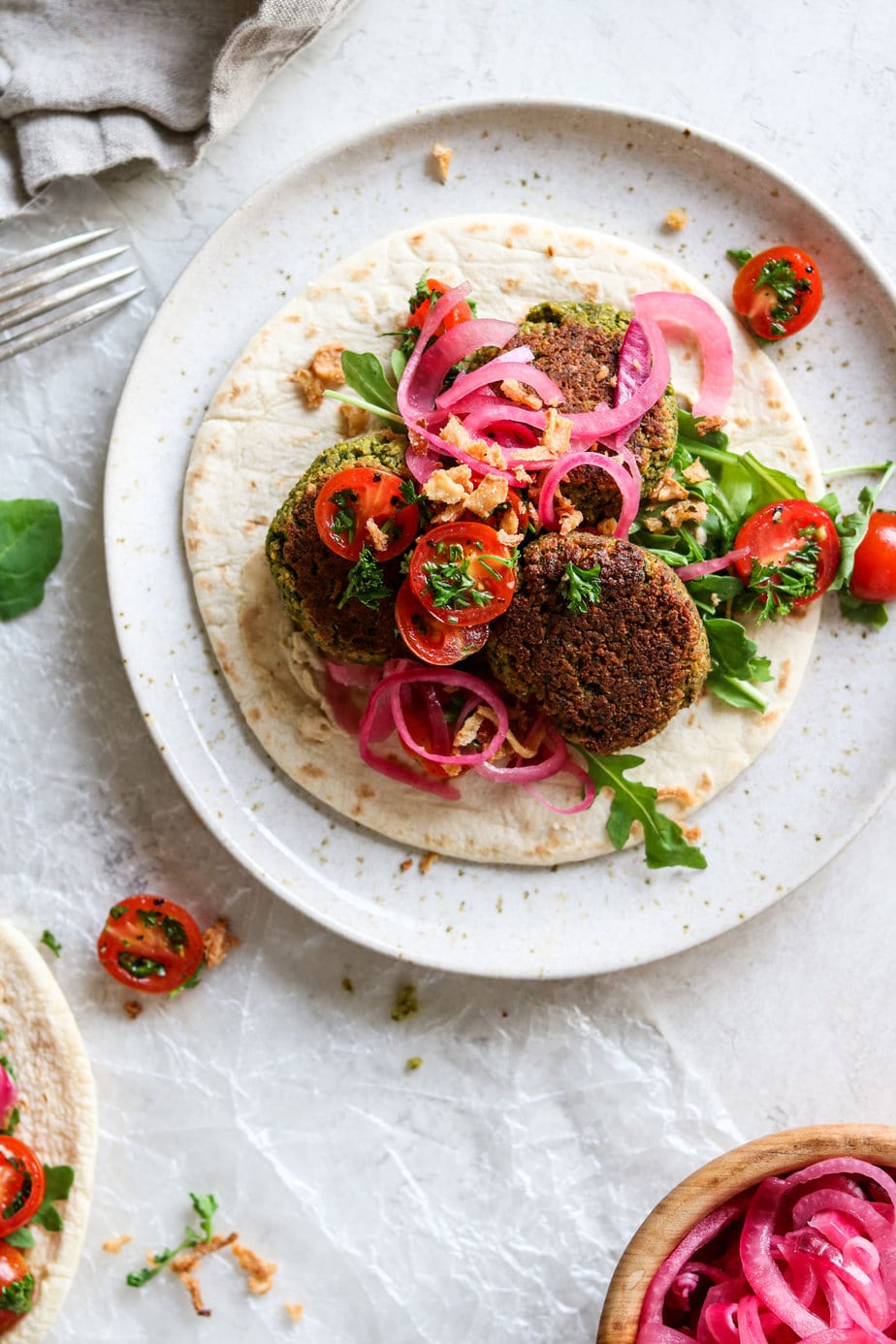 crispy baked falafel