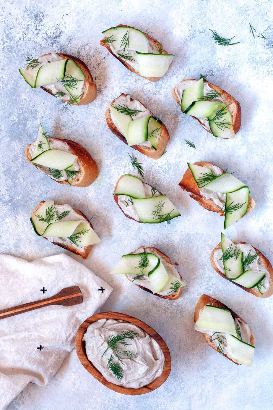 Cucumber Dill Crostini