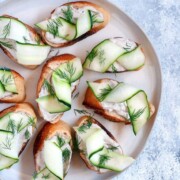 Cucumber Dill Crostini