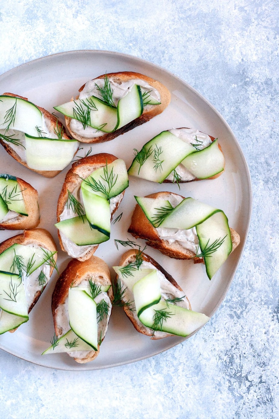 Cucumber Dill Crostini