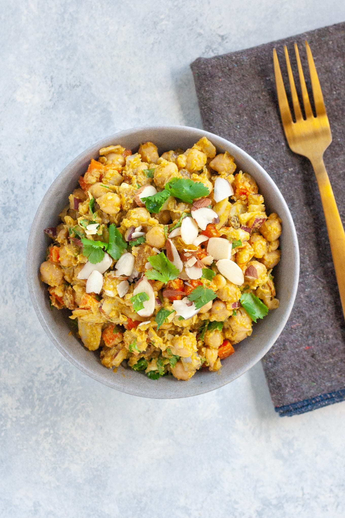 Curried Chickpea Avocado Salad