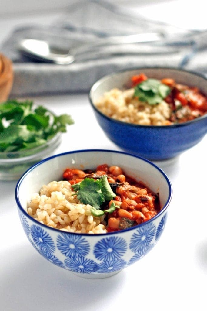 Black Eyed Pea Curry with Collard Greens