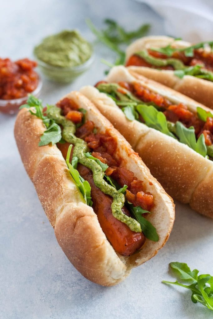 grilled carrot dogs