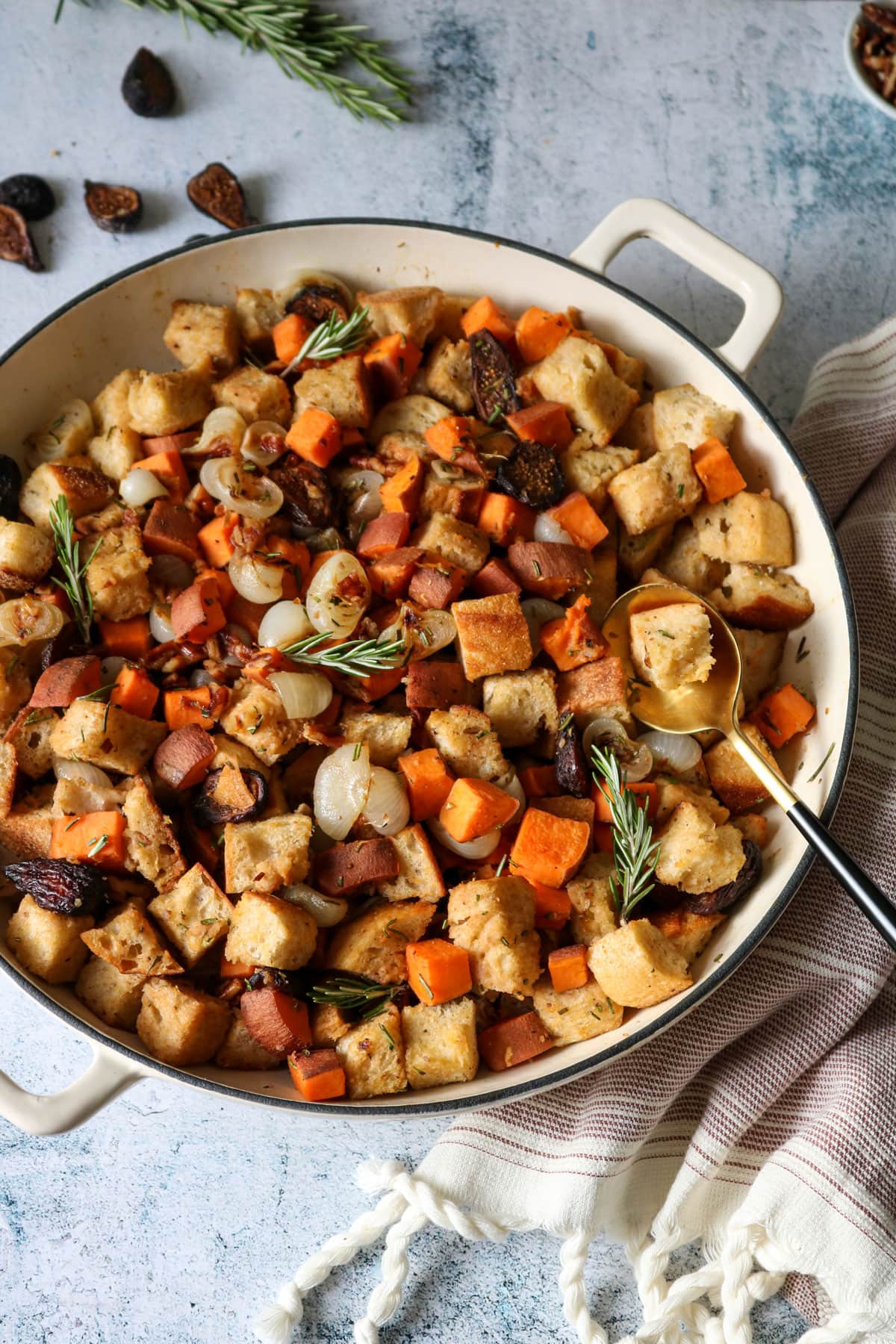 Sweet Potato, Fig, and Rosemary Stuffing