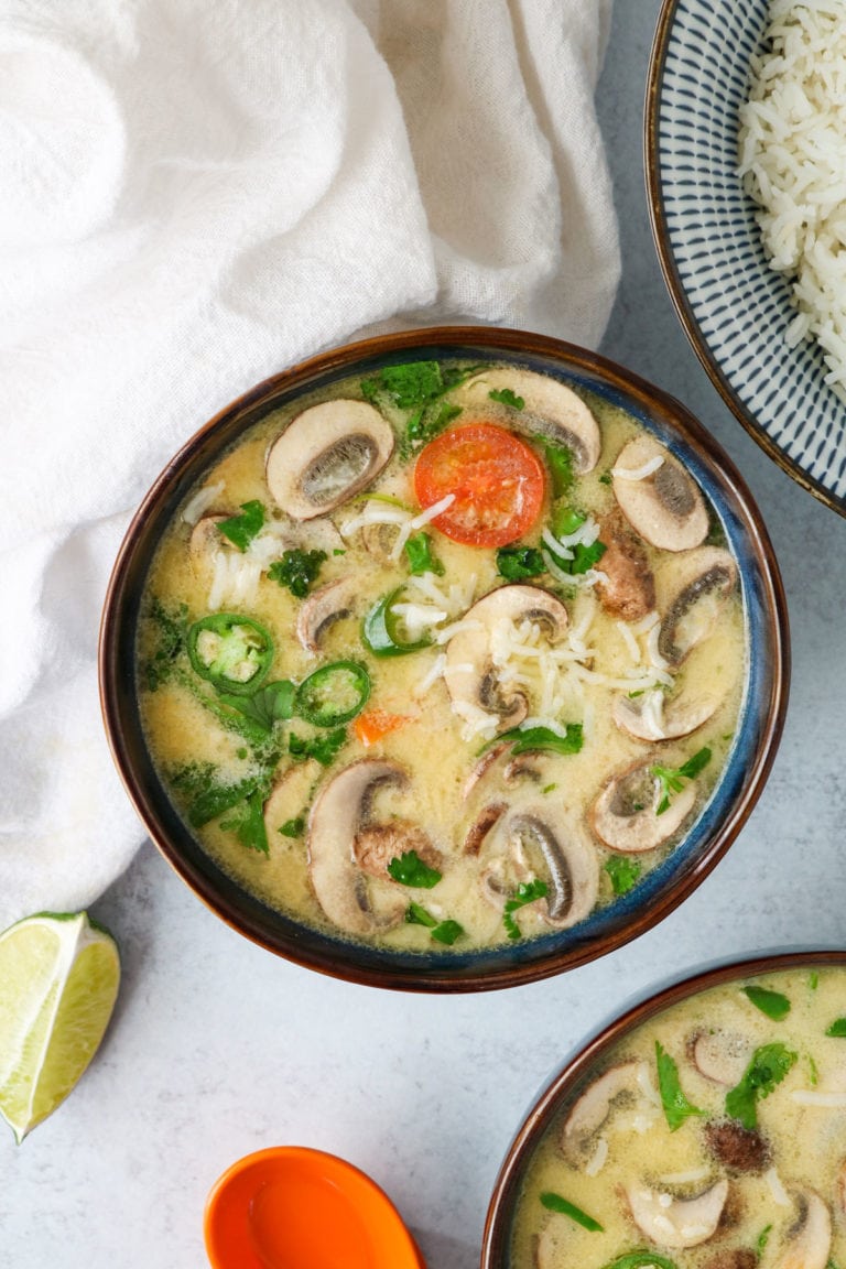 vegan tom kha soup