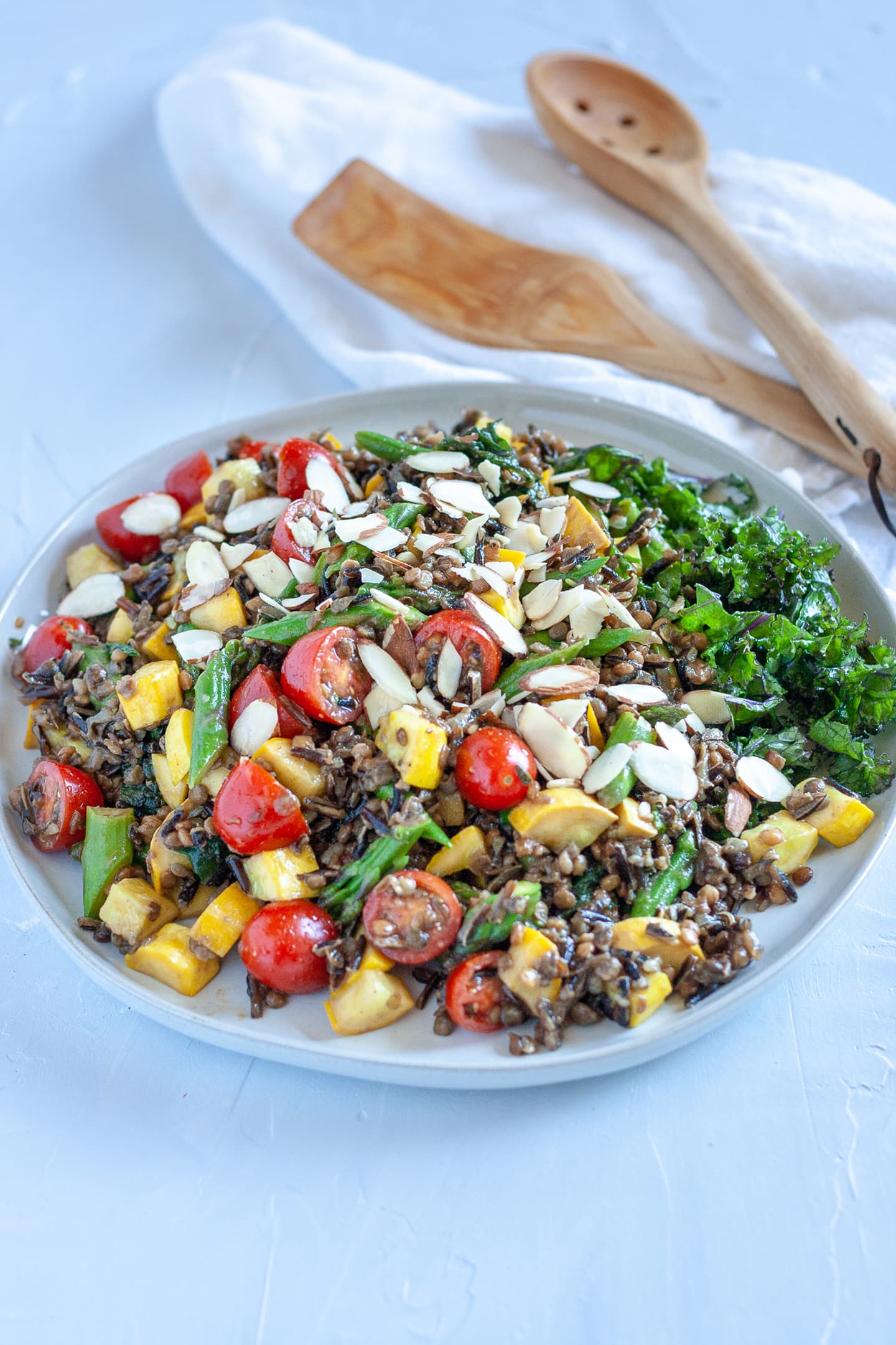 Lentil and Wild Rice Salad with Summer Vegetables