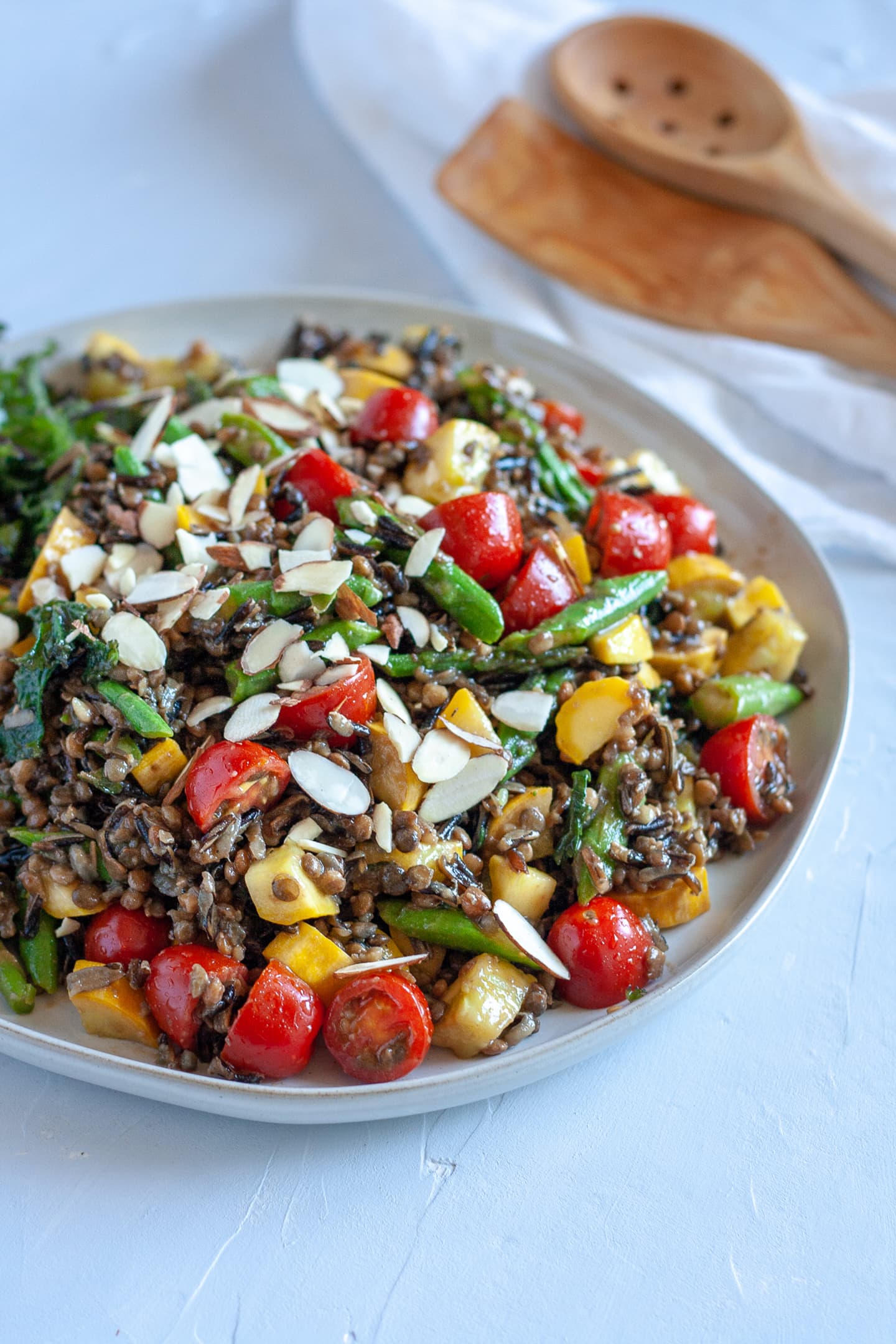 Lentil and Wild Rice Salad with Summer Vegetables