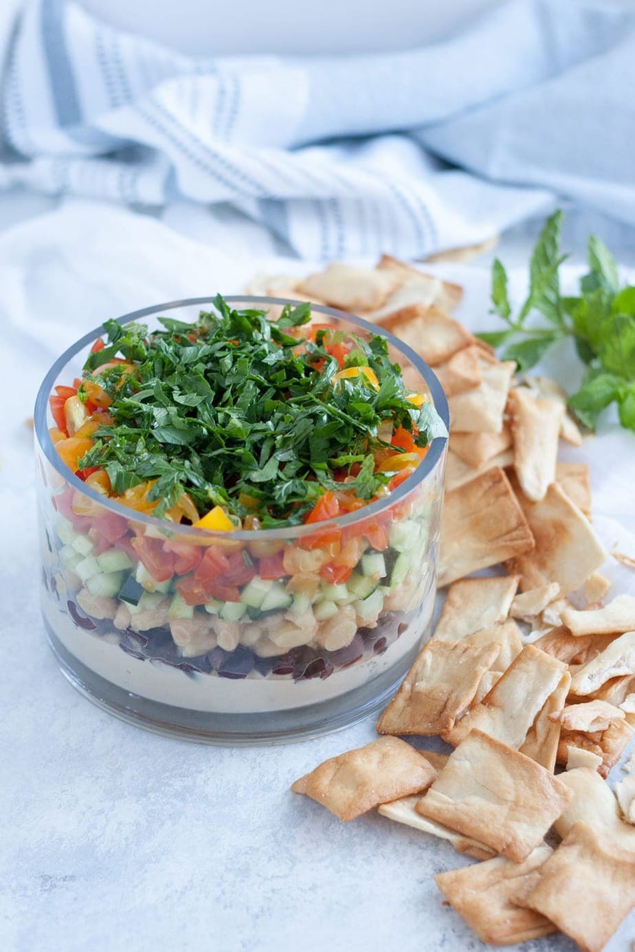 6-Layer Vegan Mediterranean Dip