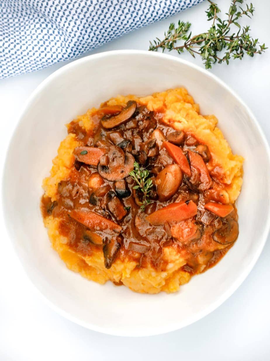 Mushroom Bourguignon