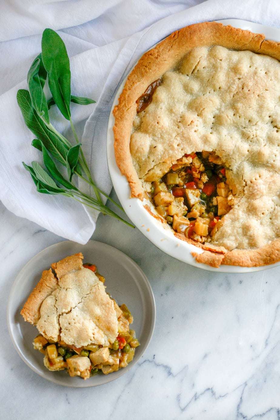 Tofu and Vegetable Pot Pie