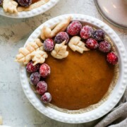 mini vegan pumpkin pies