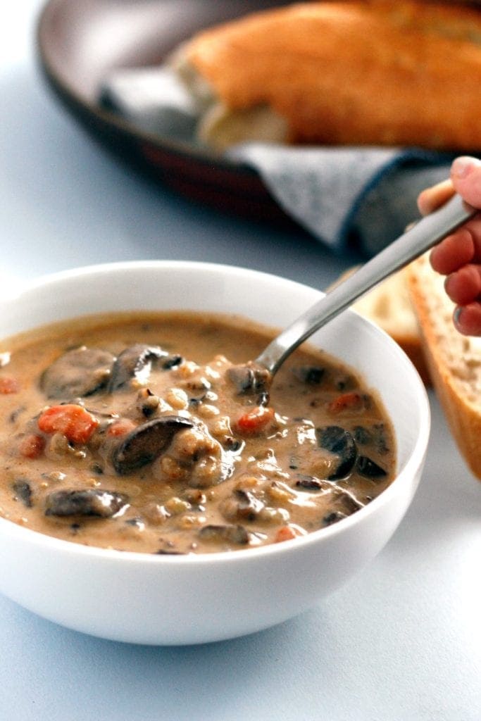 Mushroom and Wild Rice Soup