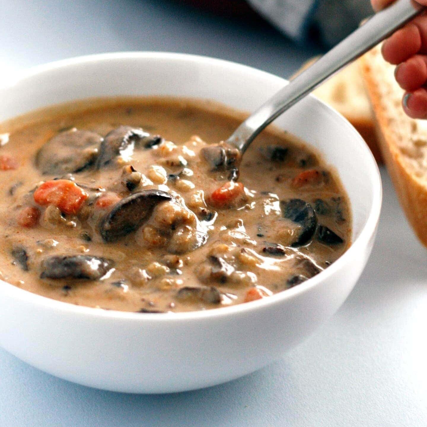 Mushroom and Wild Rice Soup