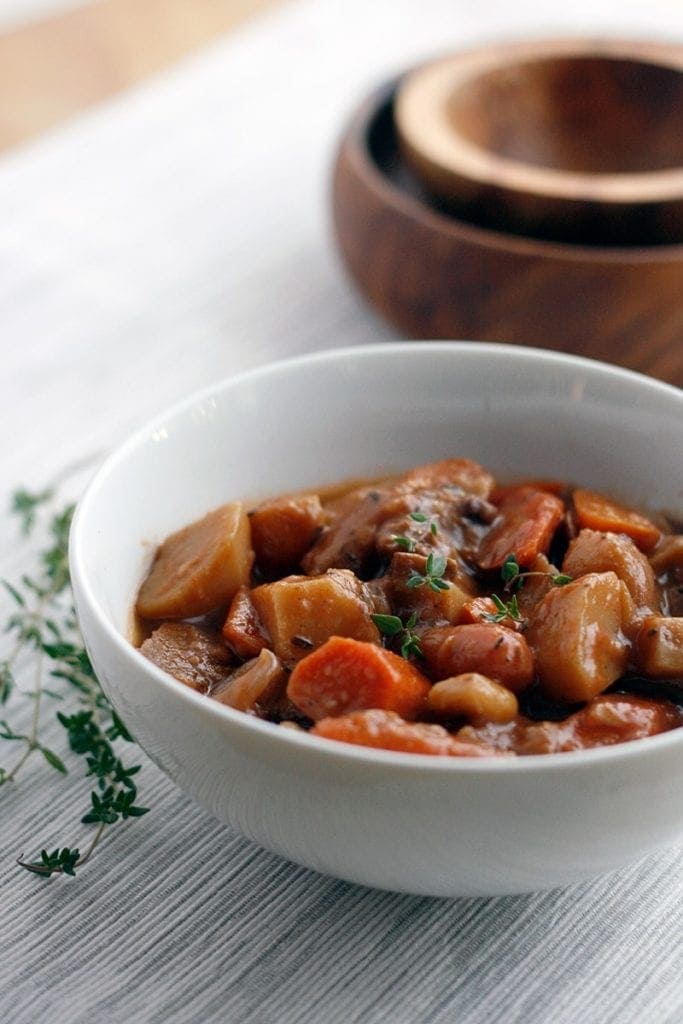 Mushroom Seitan Stew