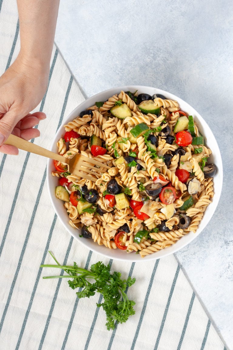 Olive and Artichoke Pasta Salad