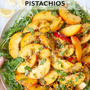 Summer Peach Salad with Pistachios