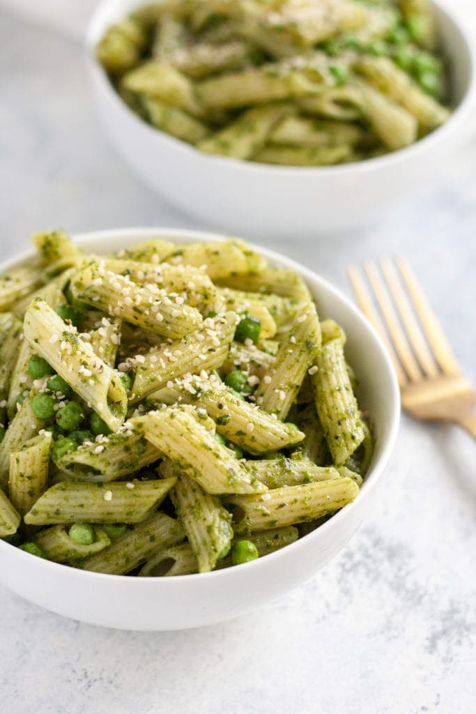 kale walnut pesto pasta