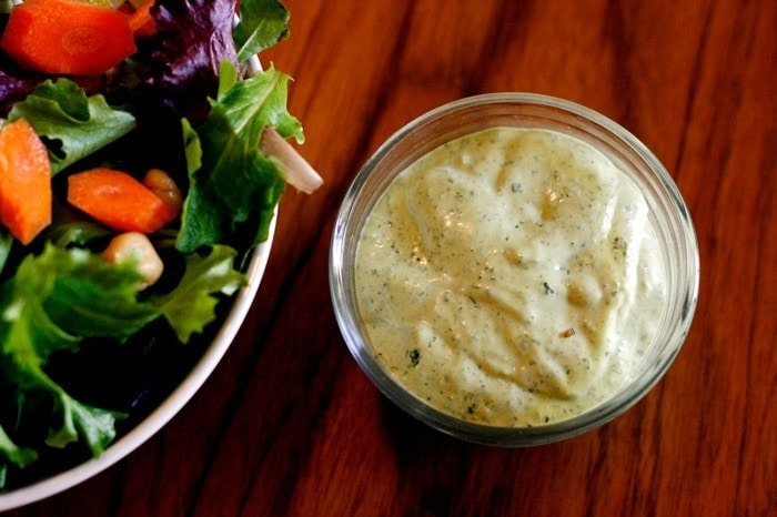 Vegan Pesto ranch Dressing