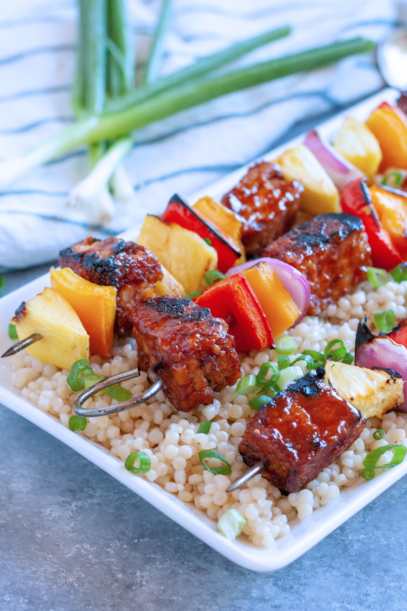 bbq tempeh kabobs