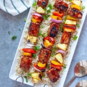 bbq tempeh kabobs