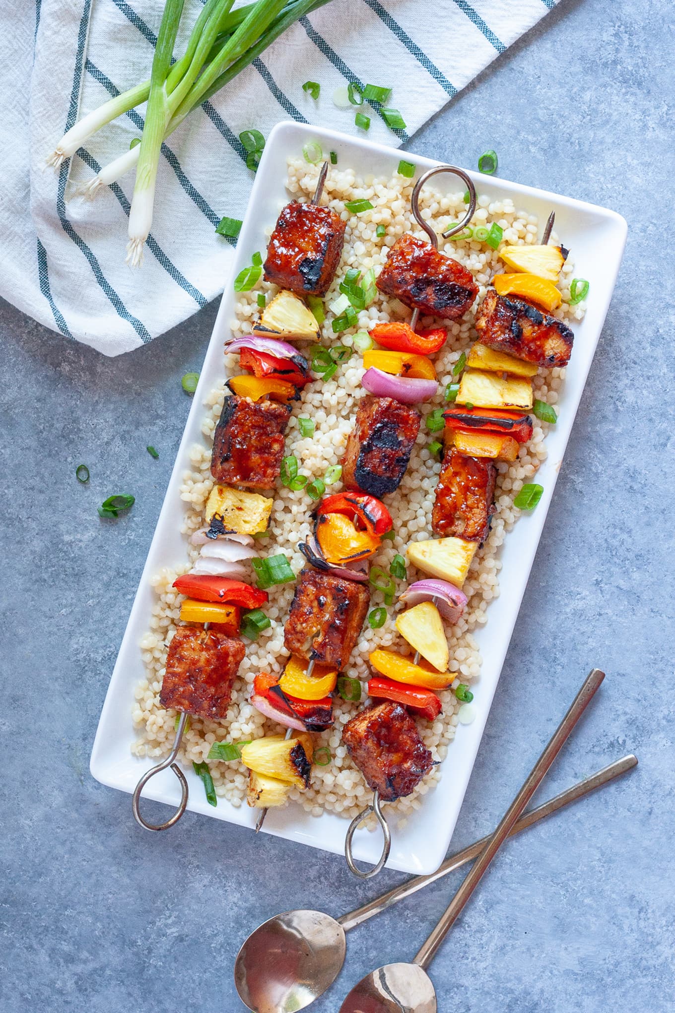 bbq tempeh kabobs