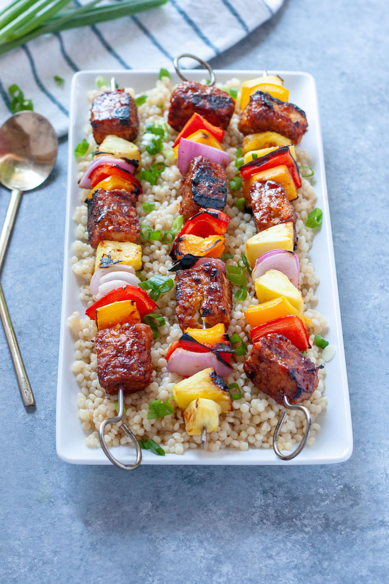 bbq tempeh kabobs