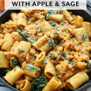 Pumpkin Pasta with Apple & Sage