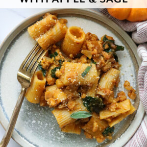 Pumpkin Pasta with Apple & Sage