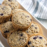 blueberry quinoa muffins