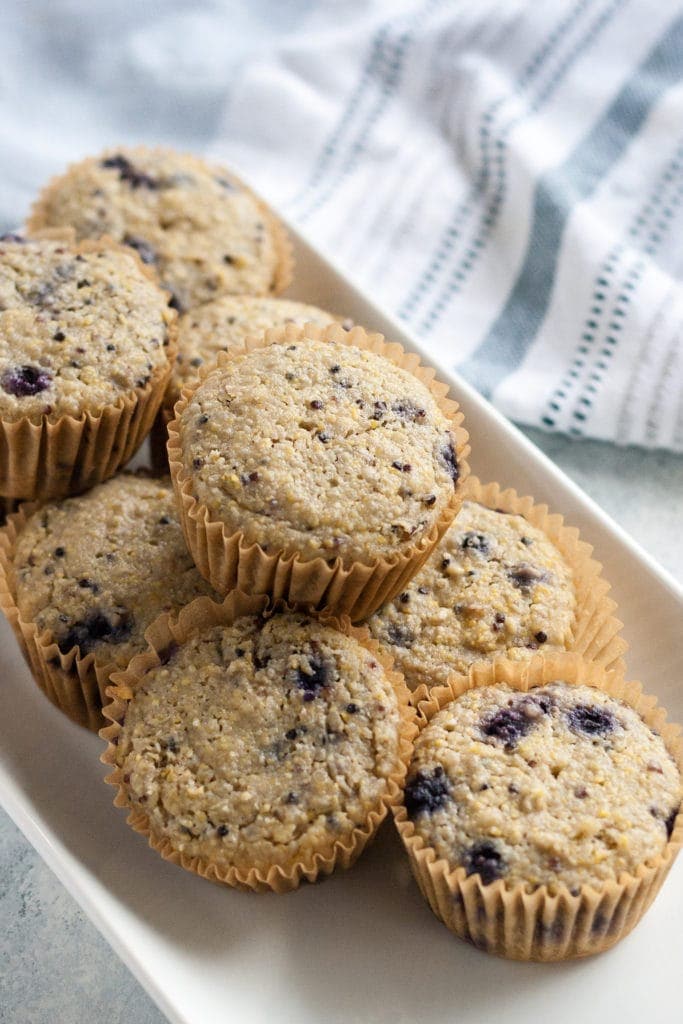 blueberry quinoa muffins