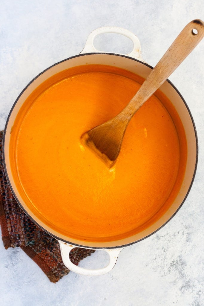 creamy roasted red pepper soup