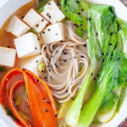 Spicy Miso Soba Noodle Soup