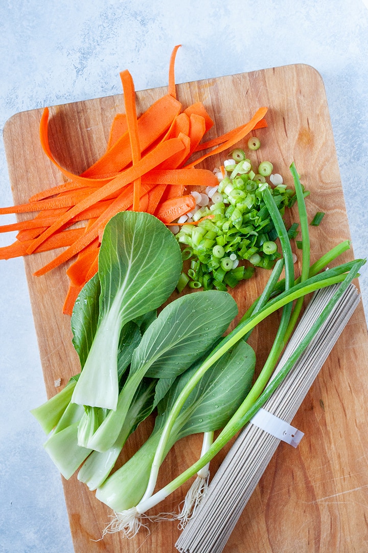 Spicy Miso Soba Noodle Soup