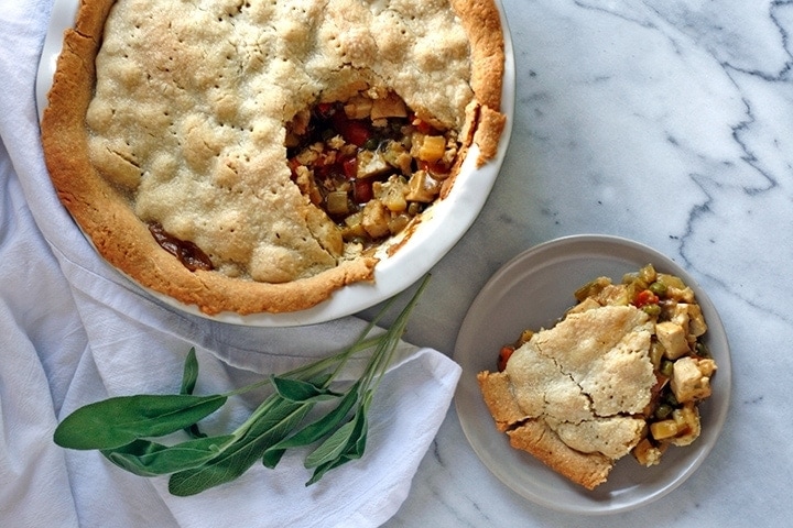 Tofu and Vegetable Vegan Pot Pie