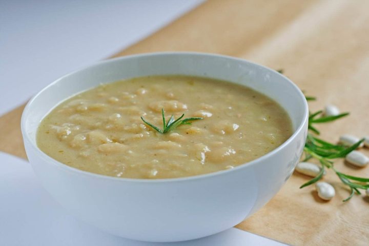 Vegan Rosemary White Bean Soup